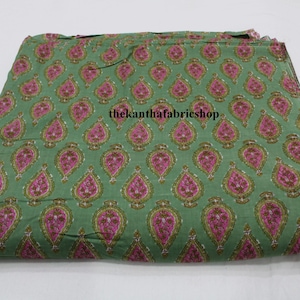 Handblock Gedruckt Baumwoll Stoff: Indische Schneider Material