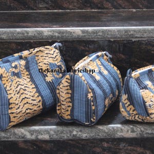 Kulturtasche Kulturbeutel, gesteppte Make-up-Kosmetiktasche, Kulturtasche Kulturbeutel, Frauen-Kosmetikbeutel-Beutel-Set, Geschenk für Geburtstag