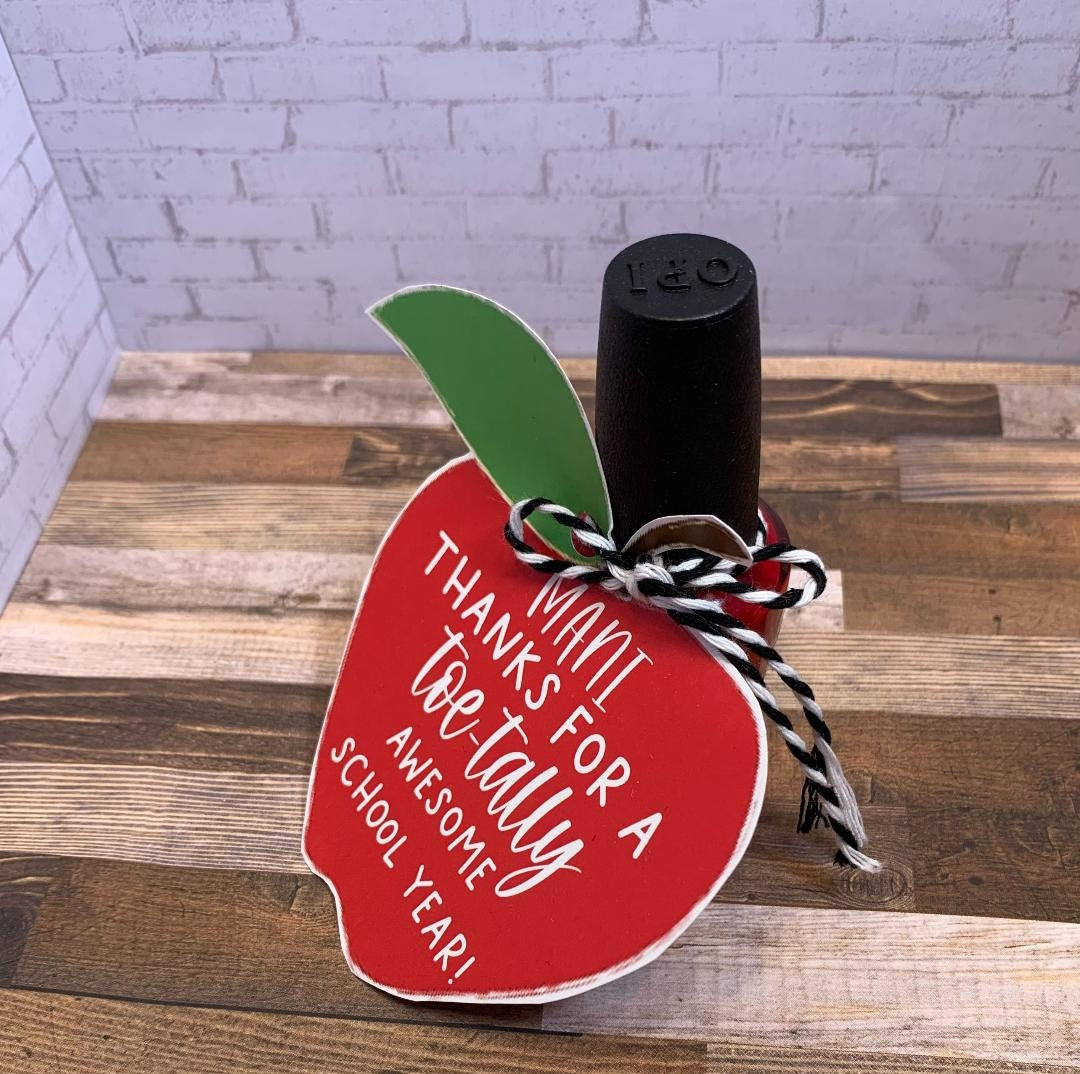 Teacher Appreciation Printable | Mani Thanks Gift Tag | Digital ...