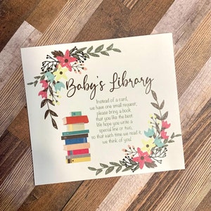 Baby shower uitnodiging invoegen | Babybibliotheek | Digitaal downloaden