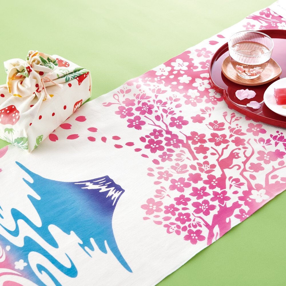 Handdye Tenugui Japanese Tapestry Wall hangings Kakejiku Etsy