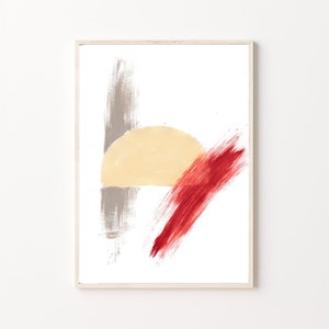Abstract Midcentury Modern Downloadable Painting Print Wall Art