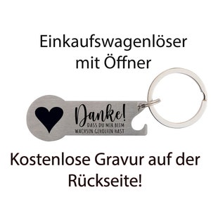 Winkelwagenontgrendeling met flesopener - Gepersonaliseerd "Bedankt dat je me hebt geholpen groeien" * Gratis gravering op de achterkant!
