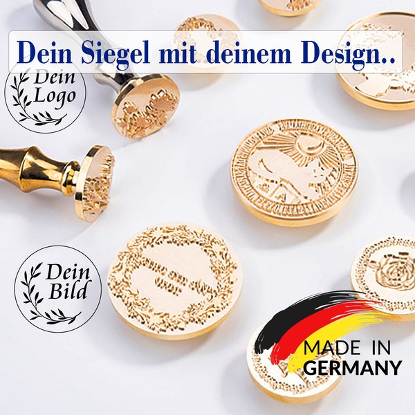 Individueller Siegel mit Ihrem eigenem Logo, personalisierter Siegelstempel für Hochzeiten, save the date,Einladungskarten,waxstamp, wedding