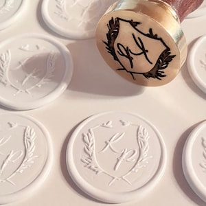 Individueller Siegel mit eigenem Logo 25mm, personalisierter Siegelstempel, Hochzeit, save the date,Einladungskarten,waxstamp, DIY, wedding