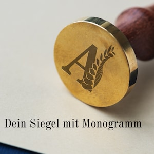 Sello de monograma de 25 mm con una letra, sello personalizado, boda, estampado de tarjetas de invitación, sello de lacre, bricolaje, sello retro