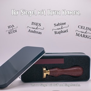 Individueller Siegel mit eigenem Namen, personalisierter Siegelstempel, Hochzeit, Einladungskarten stempeln,waxstamp, DIY, wedding