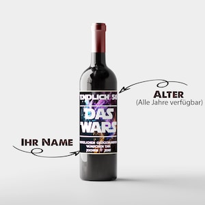 Etichetta vino personalizzata "Compleanno" | Adesivi per bottiglie di vino | Compleanno | Regalo | Etichetta regalo per vino da festa