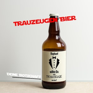 Etichette personalizzate per bottiglie di birra per il testimone di nozze: perfette per la tua festa! JGA * Matrimonio * Testimone
