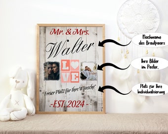 Wedding picture personalized picture bride and groom photos you and me family wedding gift wedding gift we said yes many designs #