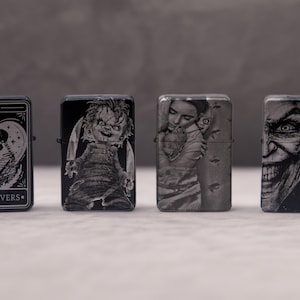 Petrol Metal Lighter with Your Photo Individual Lighter * Photo Engraving * Personalized