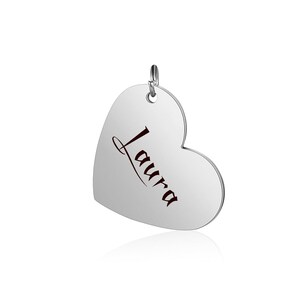 Stainless steel charms heart stainless steel * love * friendship