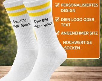 Personalisierte Socken für alle mit Bild Logo oder Text | Fotogeschenk | Individuelle Socken | Geschenk Idee | Custom Socks