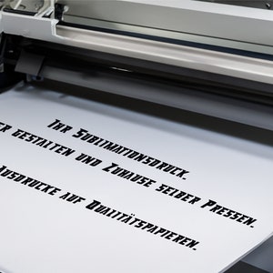 Stampa a sublimazione A4 * Progetta tu stesso * Stampa su carta di alta qualità.