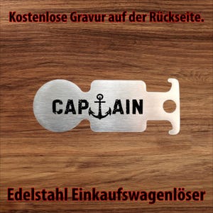 Winkelwagenontgrendelaar met flesopener - Gepersonaliseerde metalen winkelwagenontgrendelaar in 7 designs & gratis naamgravure!