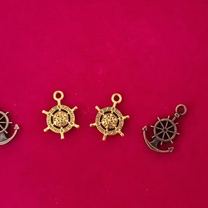 Anchor metal pendant / necklace pendant / charm / anchor / size: 20 x 14 mm