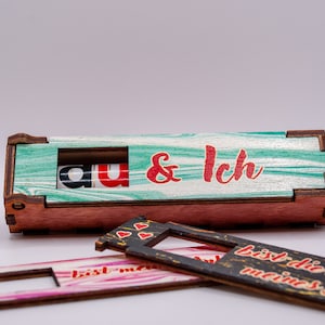 Printed chocolate bar wooden box including Duplo #1 & Me | small souvenir | gift box | Easter gift