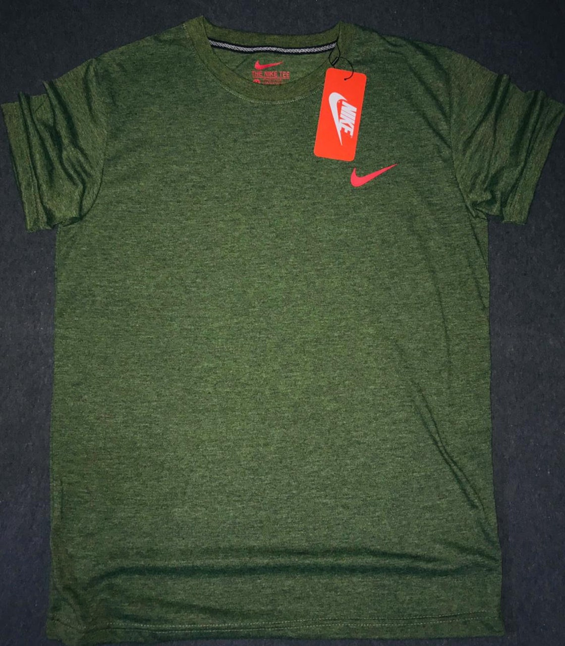 Nike Logo Men's Round Neck Short Sleeve T Shirt | Etsy