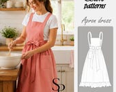 Apron Sewing Pattern | apron Dress Pattern | Easy Apron Pattern | Apron Dress Sewing Pattern | Apron for Beginners | Women's Pattern