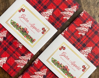 personalized napkins for Christmas