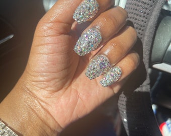 Diamond Glam Press On Nails