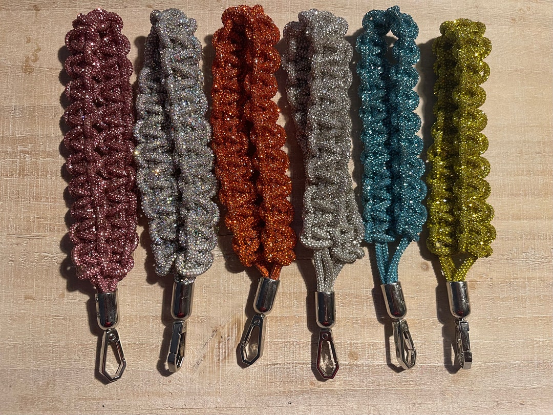 Slim Rhinestone Rope Keychain | Bling Keychain | Sparkle Keychain ...