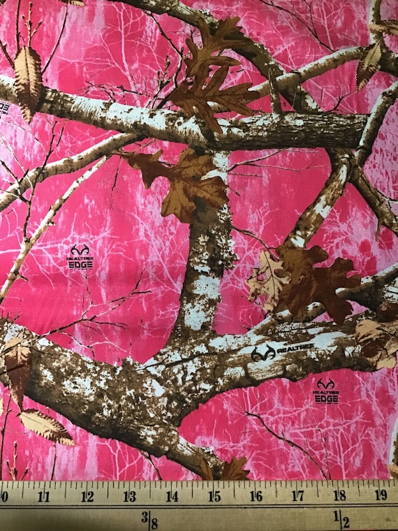 Realtree pink camo fabric Etsy