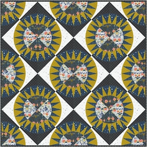 Sun Rise, Sun Down quilt pattern by Gingiber
