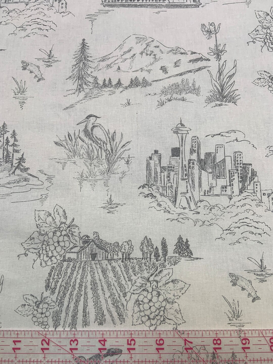 Washington State Fabric Etsy