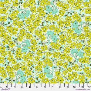 Besties- Tula Pink Chubby Cheeks Clover hamster fabric-BTY/BTHY