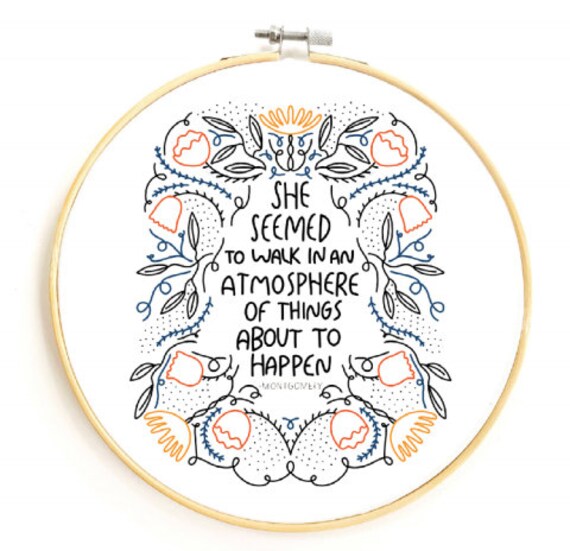 Embroidery Kitgingiber dwell in Possibilty Etsy