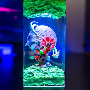 Majora Mask Resin Lamp: Handmade Zelda Light, Unique Room Decor