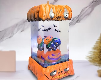 Handmade Anime Pocket Monster Resin Lamp: RGB LED Night Light Desk Decor