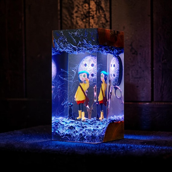 Handmade Coraline Epoxy Resin Lamp - Epic Home Decor