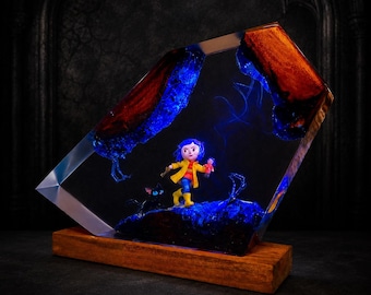Handmade Coraline Epoxy Resin Lamp - Epic Home Decor