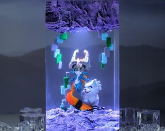 Midna Resin Lamp: Handmade Zelda Light, Epoxy Room Decor