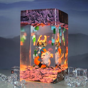 Handmade Midna Resin Lamp: Zelda Tears of the Kingdom Gift