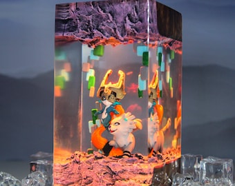 Handmade Midna Resin Lamp: Zelda Tears of the Kingdom Gift