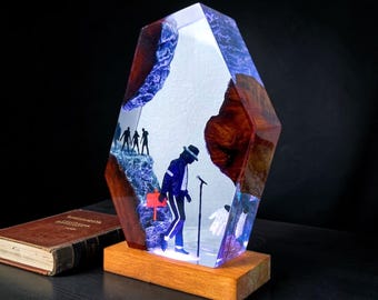 Handcrafted Dancer Resin Lamp - Unique Home Decor
