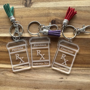 Pharmacy Tech Gift, Pharmacy Week, Pharm D Gift, Pharmacy  Graduation, Pharmacy Tech Keychain, Gift for Her