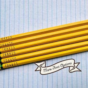 Personalized Engraved Pencils: Back to School Student Gift