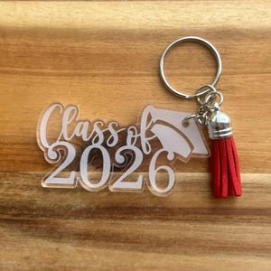 Class of 2026, Graduation Keychain for new graduate, Senior Night Gift, Graduation Gift, Graduation Keychain,