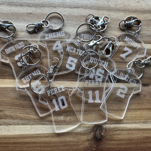 Volleyball Team Gift, Jersey Keychains, Volleyball Personalized Keychain, Volleyball Team Bag Tag, Custom Volleyball Tag,  Sport Keychain