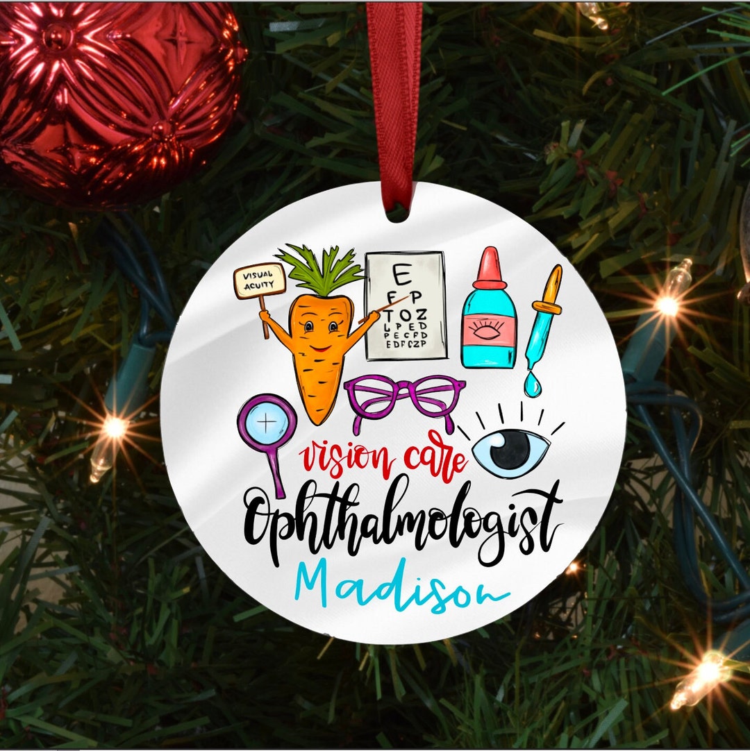 Optometrist Gift, Eye Doctor Christmas Ornament, Vision Doctor ...