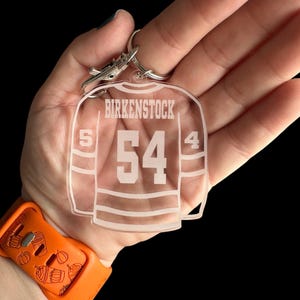 Hockey Player Keychain