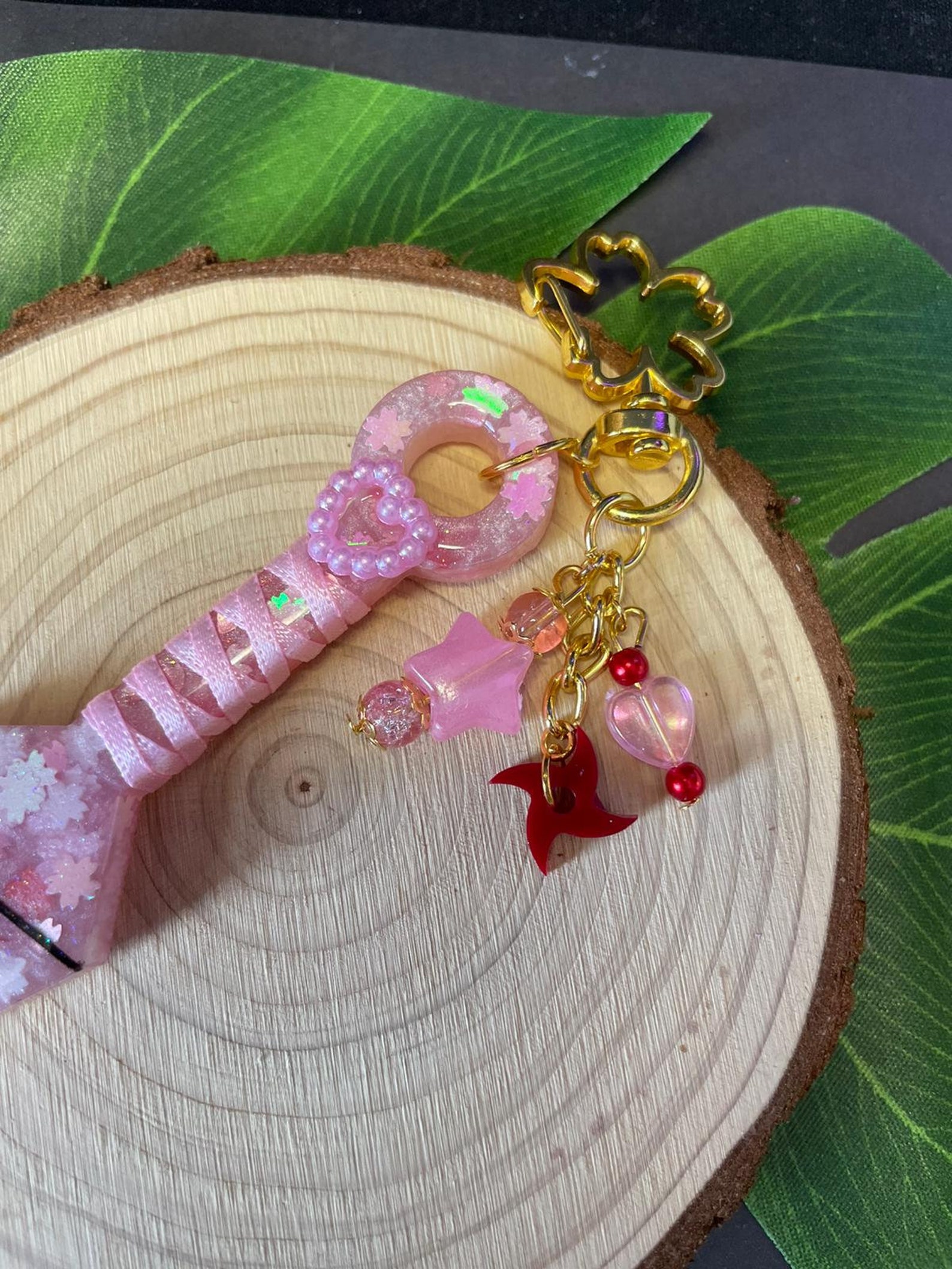 Sakura Inspired Keychain Etsy