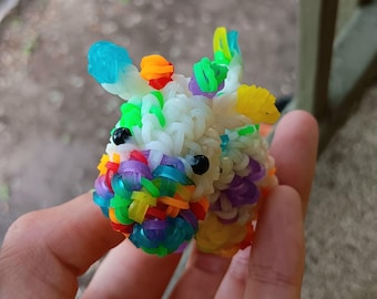 Loomigurumi Rainbow Cow