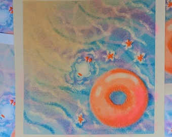 Duck RISO print