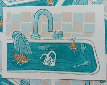 Roach RISO print