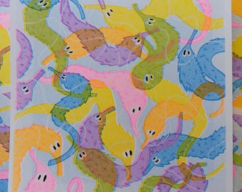 Worm on a String RISO Print